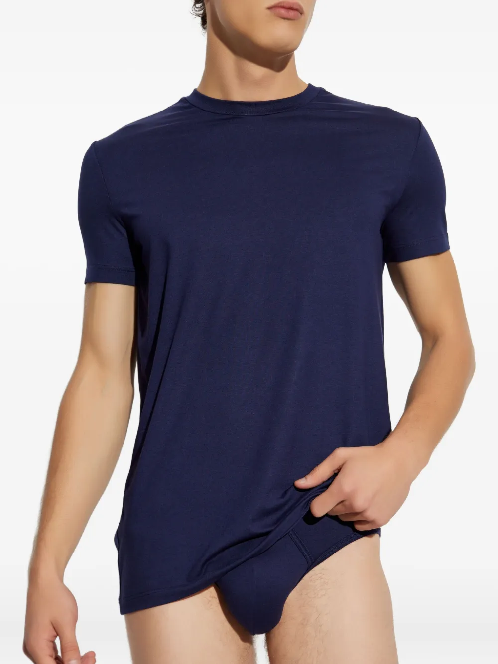 DSQUARED2 logo-patch T-shirt - Blauw