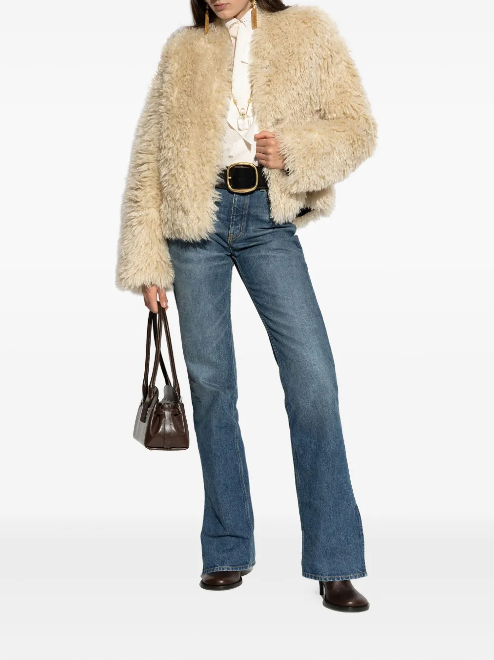 STAND STUDIO long-sleeved faux-fur jacket | Faux Fur & Shearling Jackets | Image 2