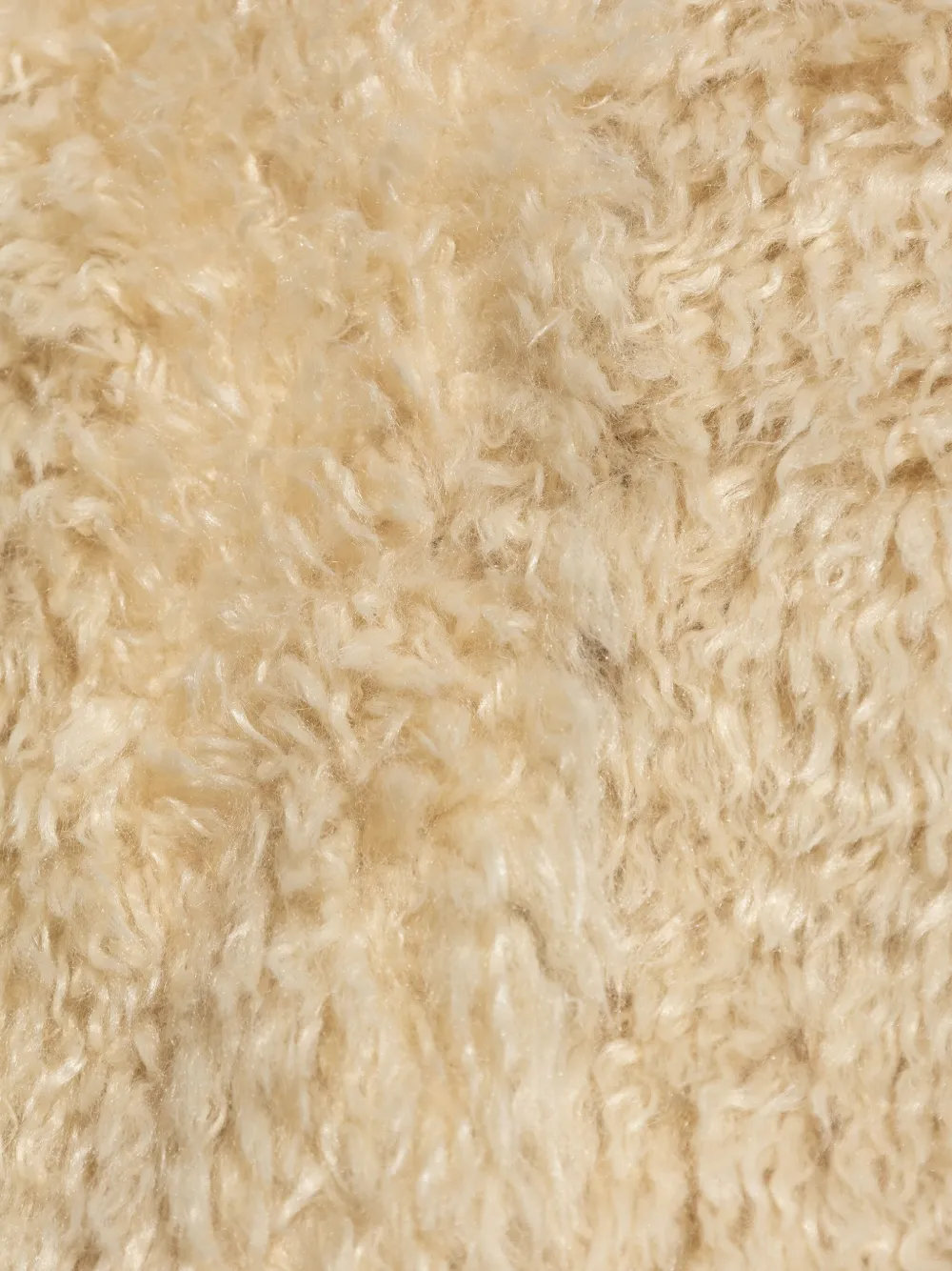 STAND STUDIO Jas van imitatiebont Beige