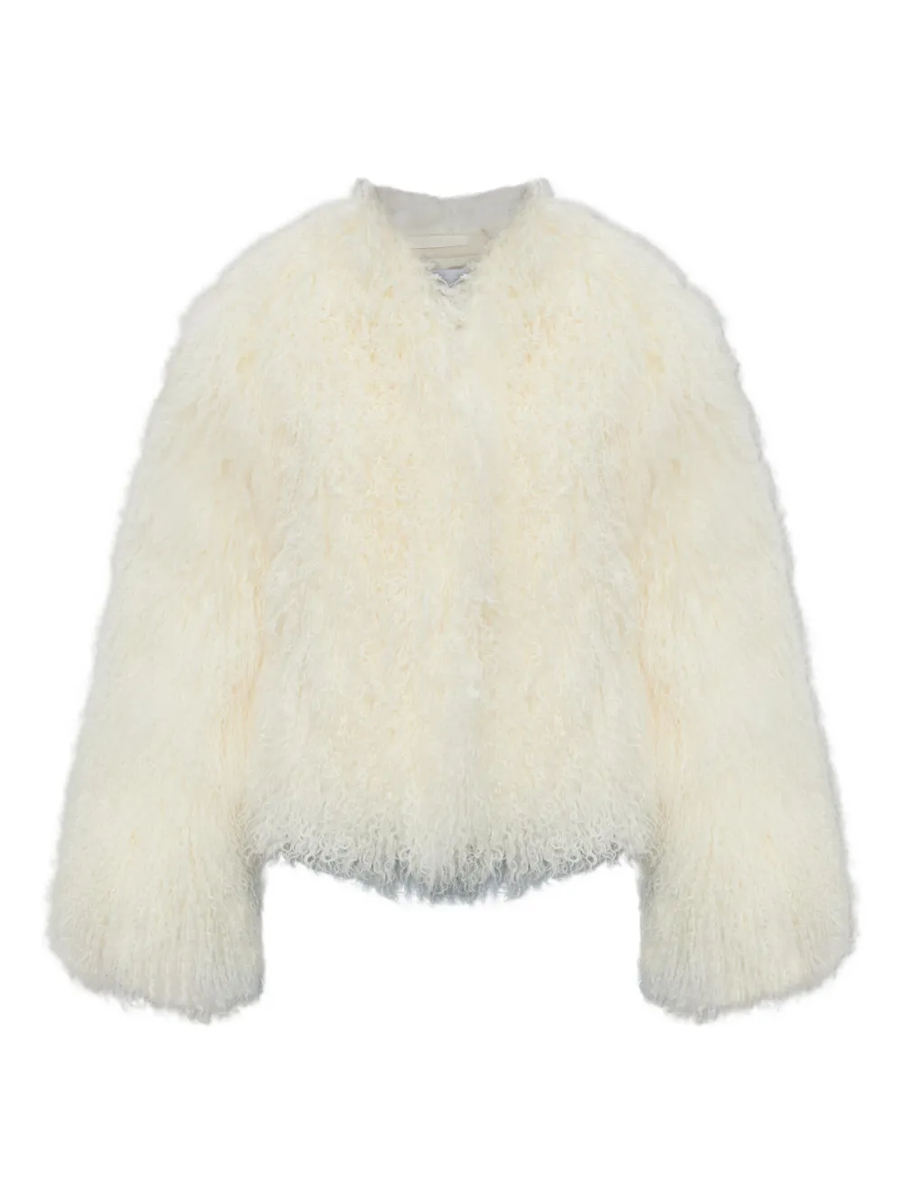 STAND STUDIO sheepskin jacket | White | Image 1