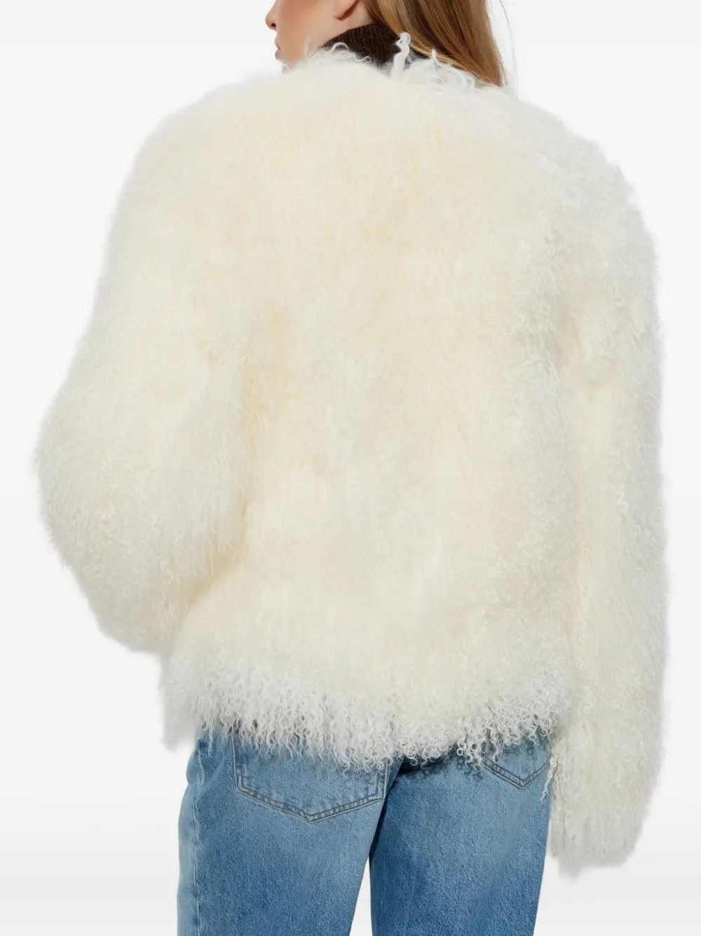 STAND STUDIO Lammy coat Wit