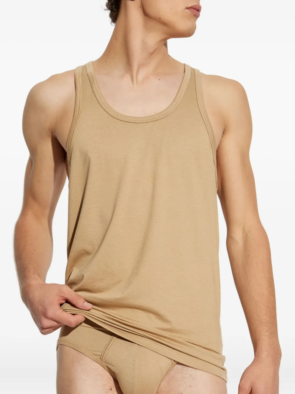 DSQUARED2 logo-patch vest - Beige
