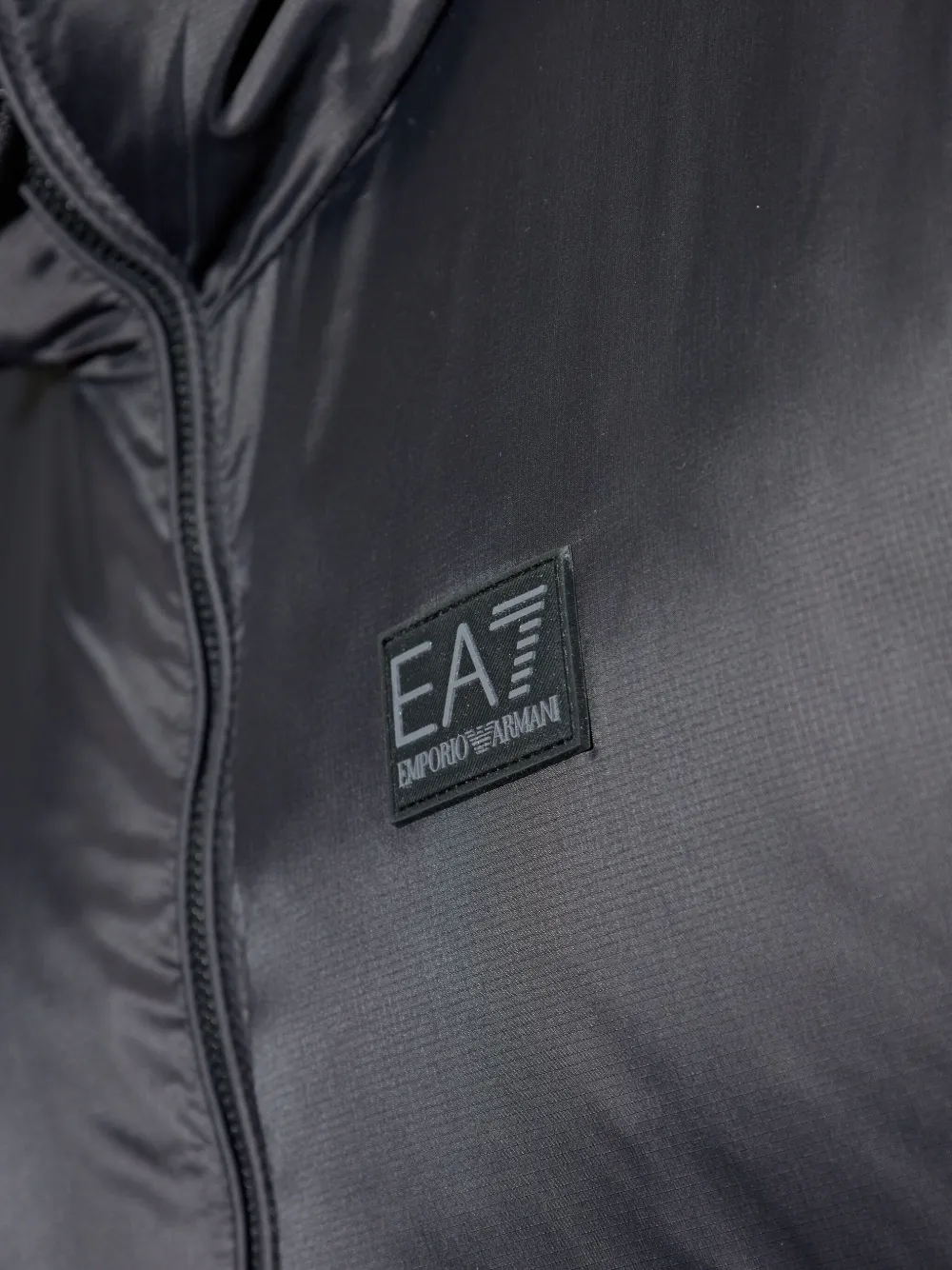 Ea7 Emporio Armani Jack met capuchon en logo Zwart