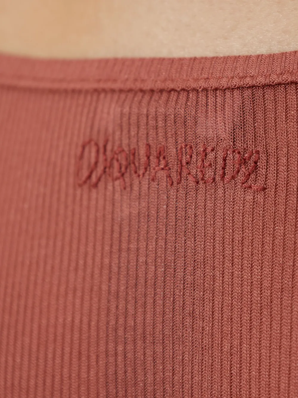 DSQUARED2 Geribbelde string Roze