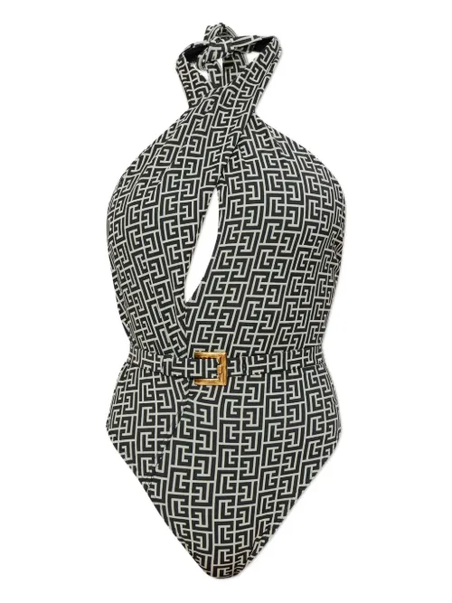 Maillot de bain à motif géométrique - Balmain - Modalova