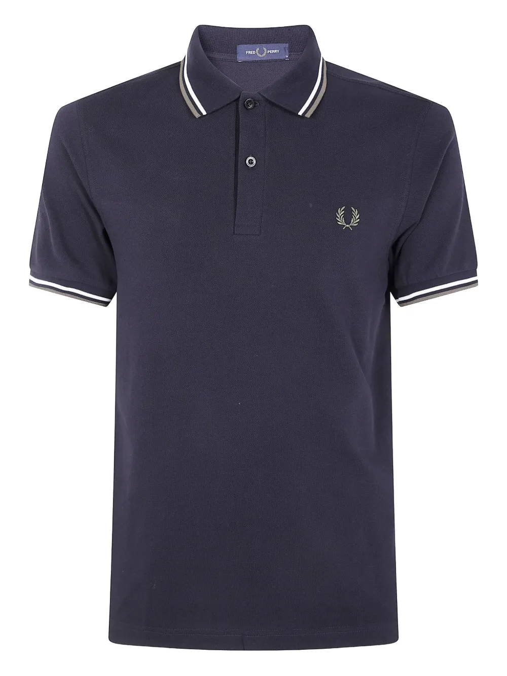 Fred Perry logo-detail polo shirt | Black | Image 1