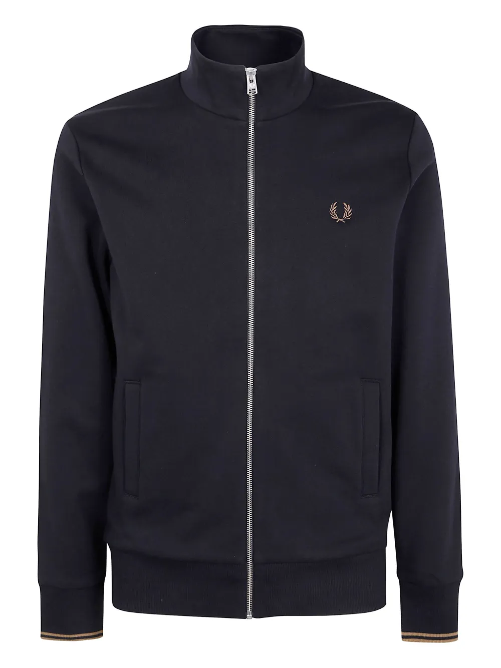 Fred Perry zip logo sweatshirt | Black | Image 1