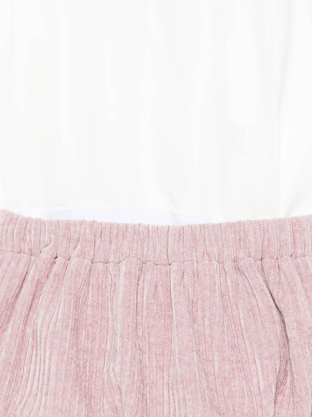 La Stupenderia Romper met bloemenprint en strik Roze