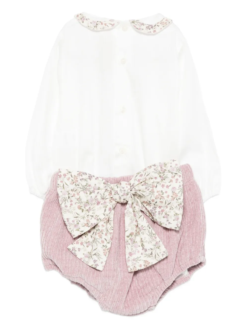 La Stupenderia floral-print bow romper | Rompers | Image 2