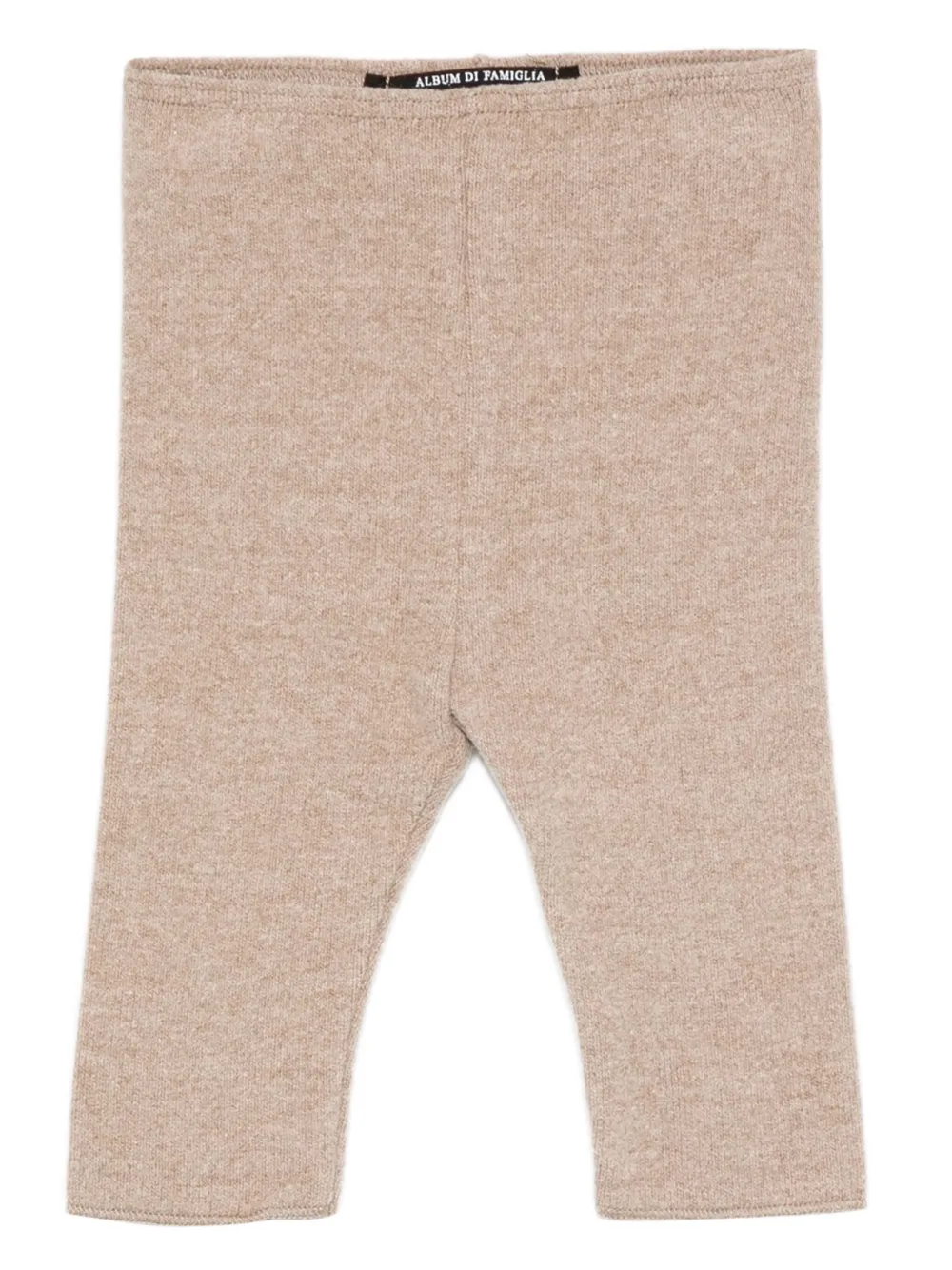 Album Di Famiglia Kids knitted leggings - Toni neutri