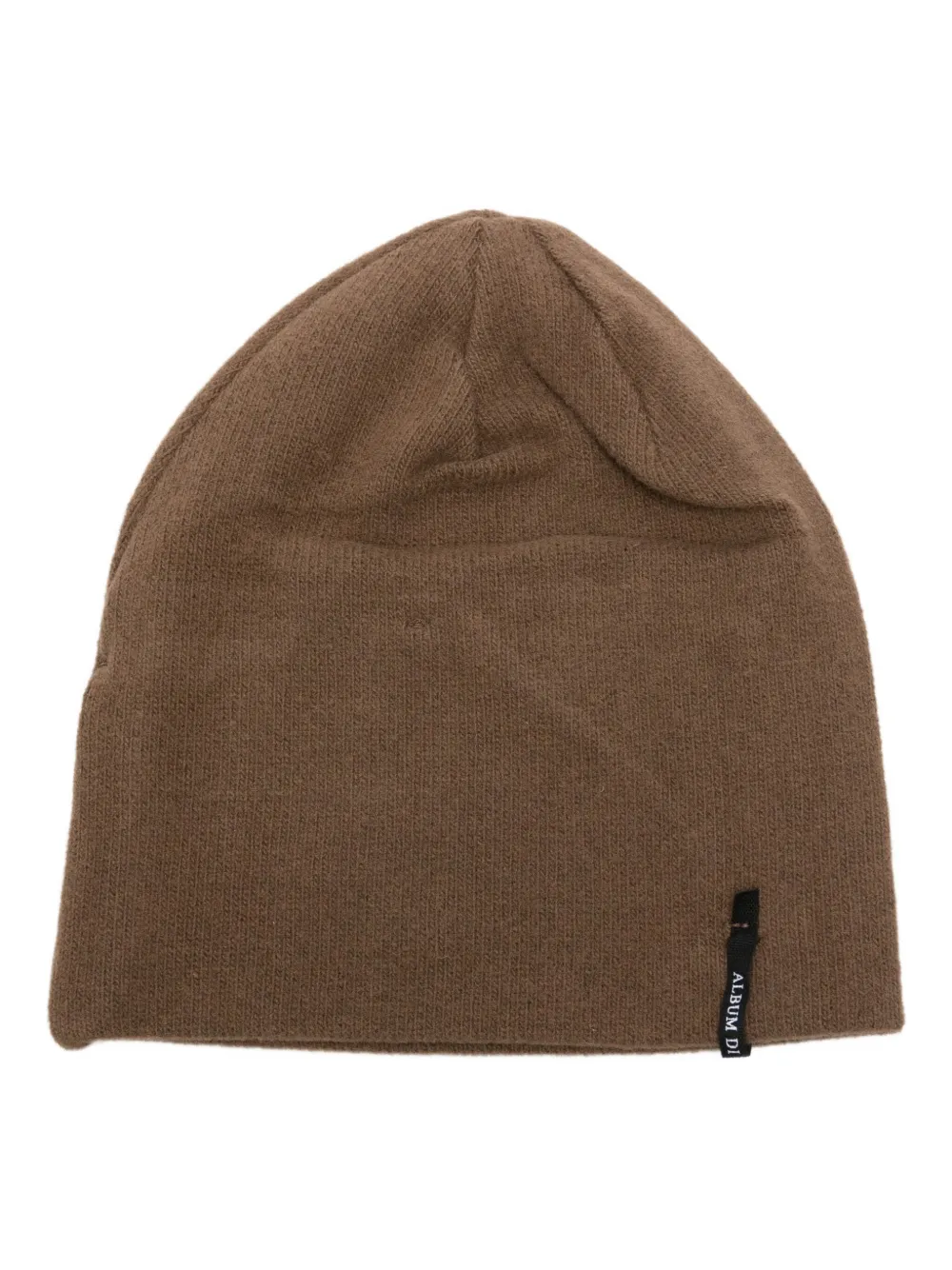 Album Di Famiglia Kids logo-label beanie | Brown | Image 1