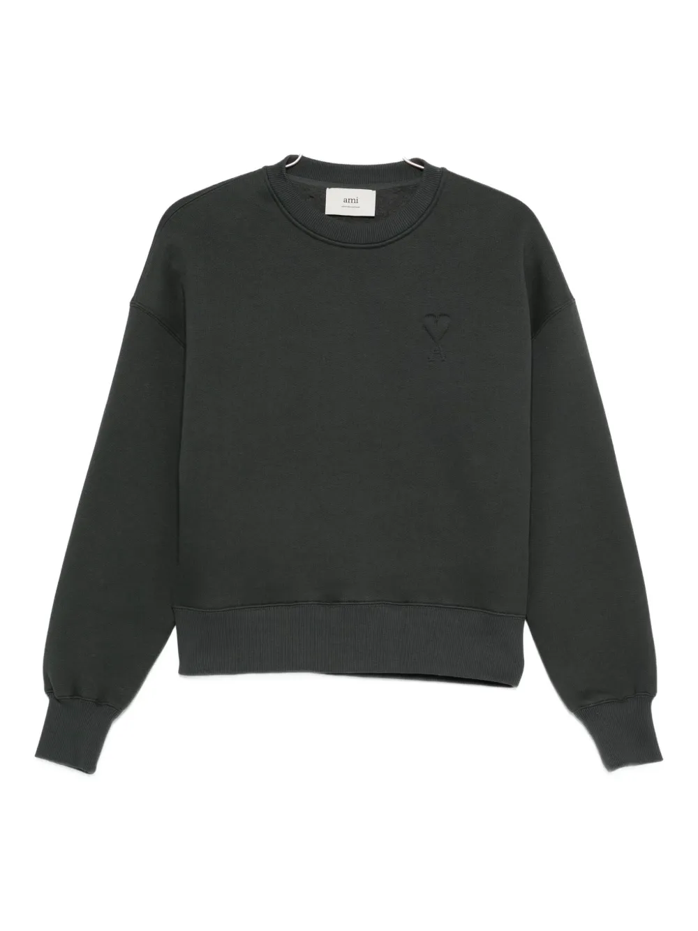 Ami Alexandre Mattiussi Sweatshirt Ami Paris Woman Color Charcoal In Gray