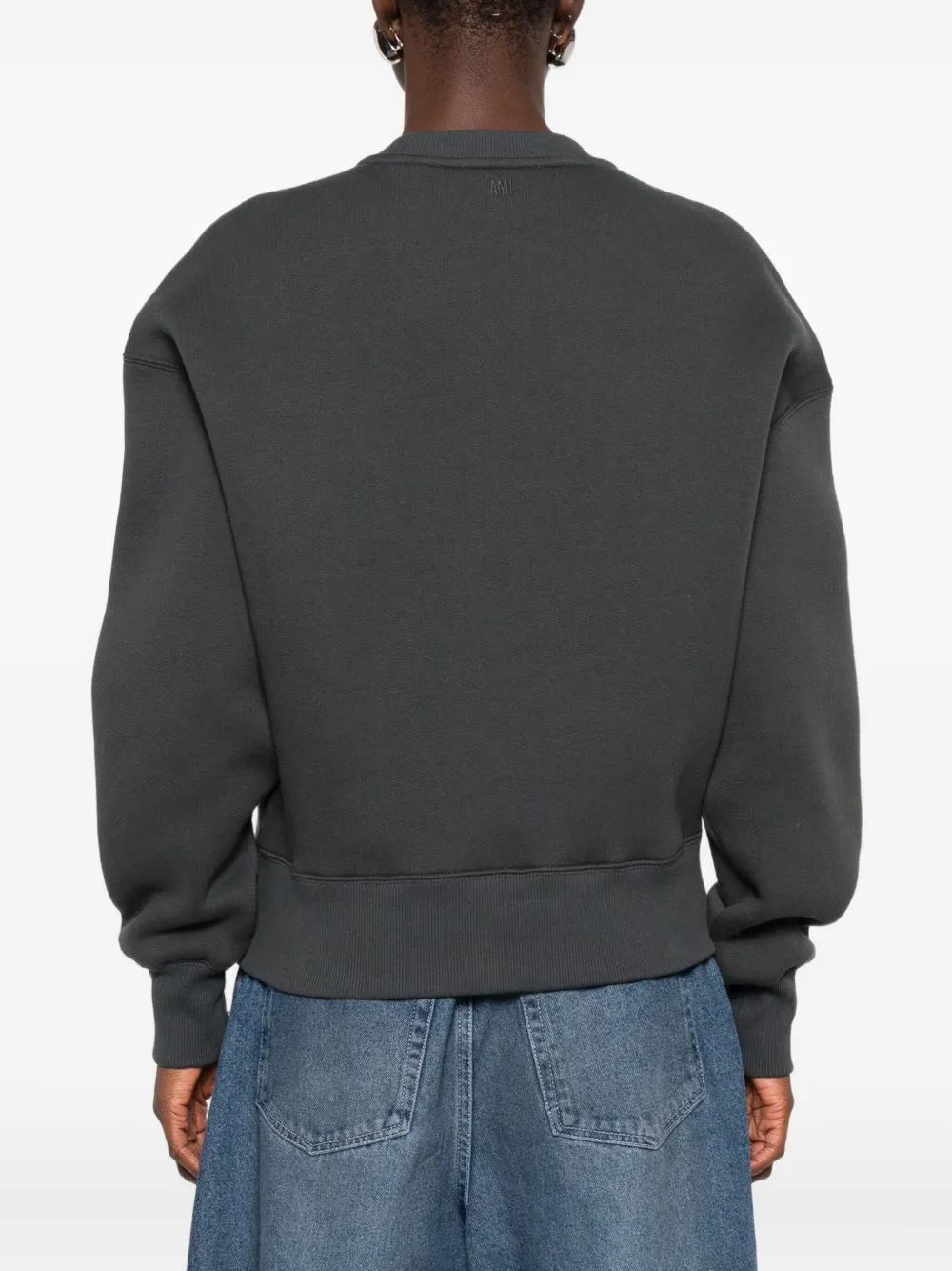 Ami Alexandre Mattiussi Sweatshirt Ami Paris Woman Color Charcoal In Gray