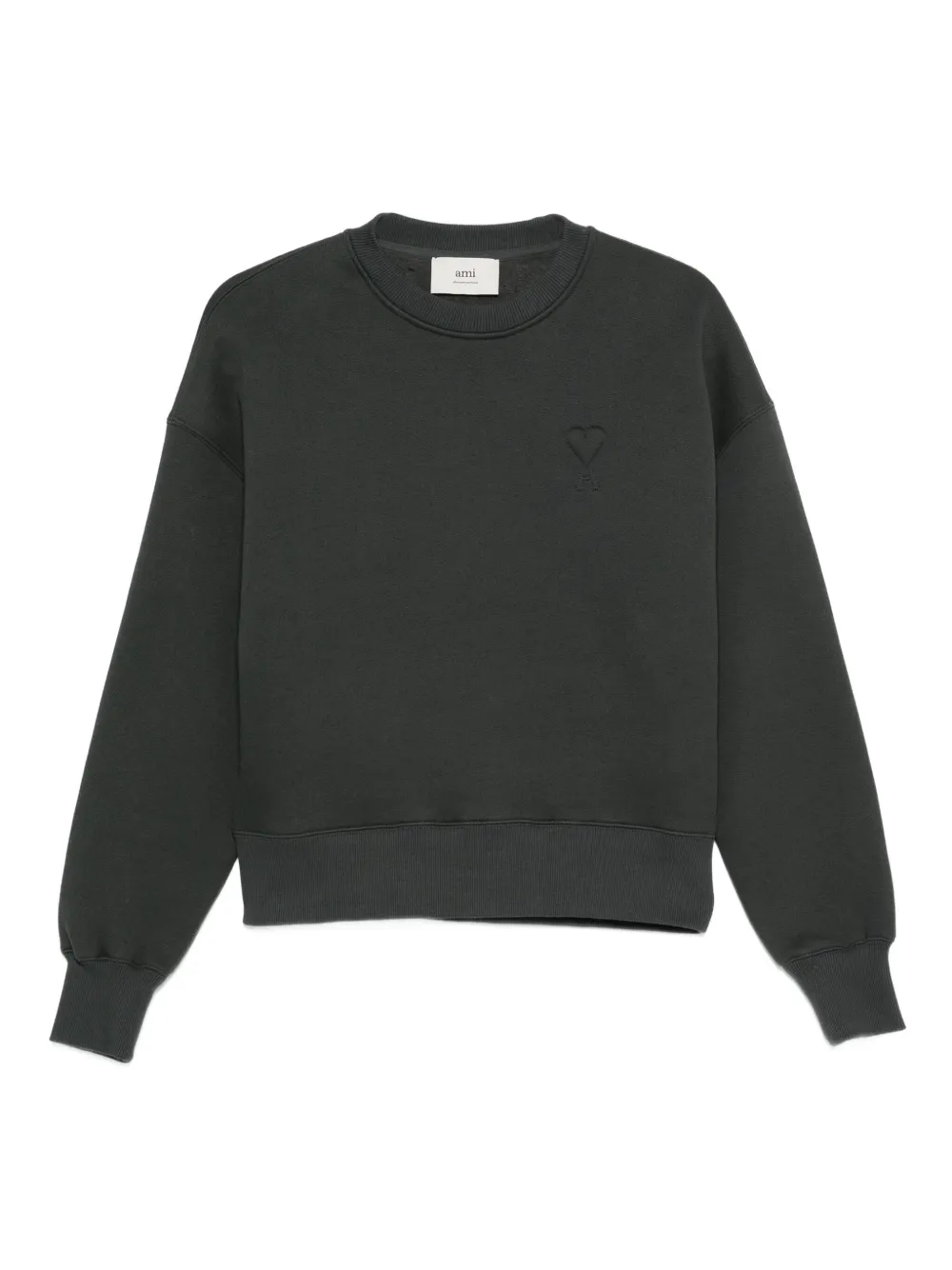 AMI Paris sudadera con logo en relieve | gris | Image 1