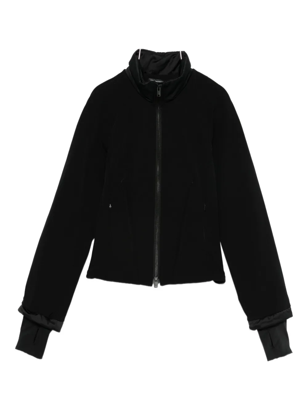 Y-3 Padded Zip-up Jacket In Black