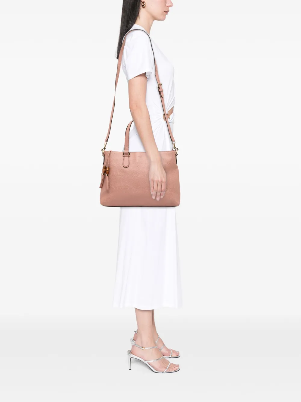 Gucci Pre-Owned 2016-2025 Leather Bamboo Tassel satchel | Pre-Owned | Image 2