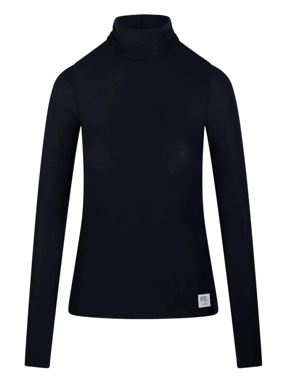 RE CODE turtleneck long-sleeved top | Blue | Image 1