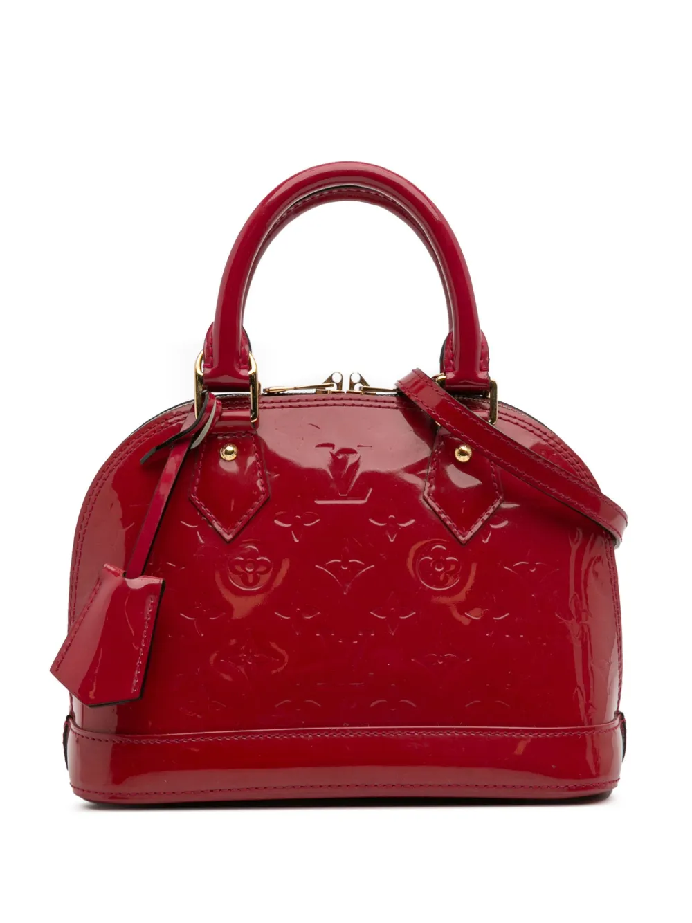 Louis Vuitton Pre-Owned 2012 Monogram Vernis Alma BB satchel | Red | Image 1