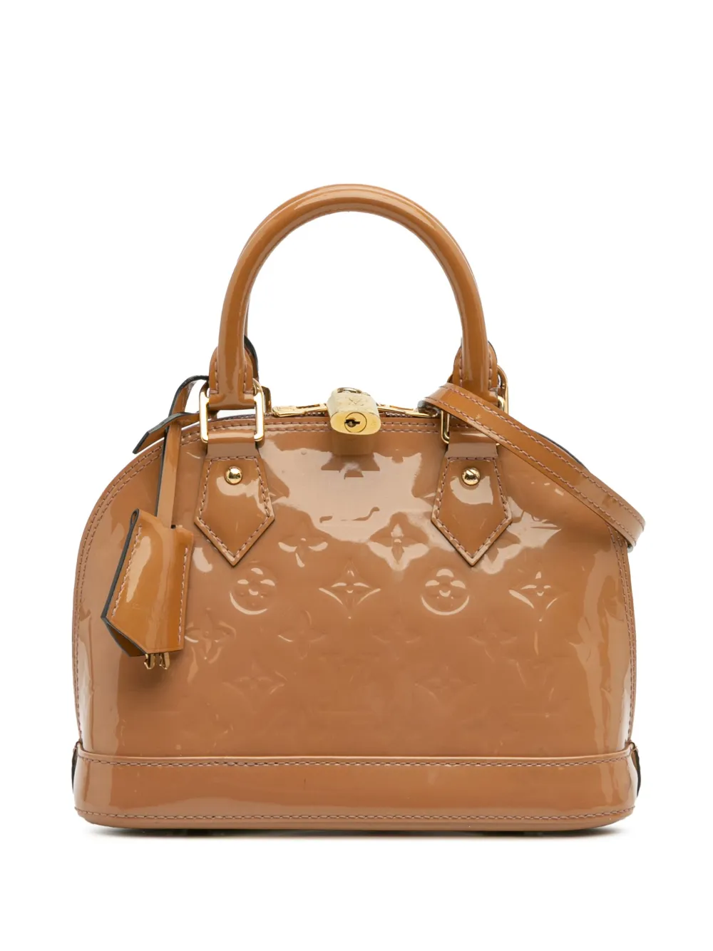 Louis Vuitton Pre-Owned 2013 Monogram Vernis Alma BB satchel | Brown | Image 1