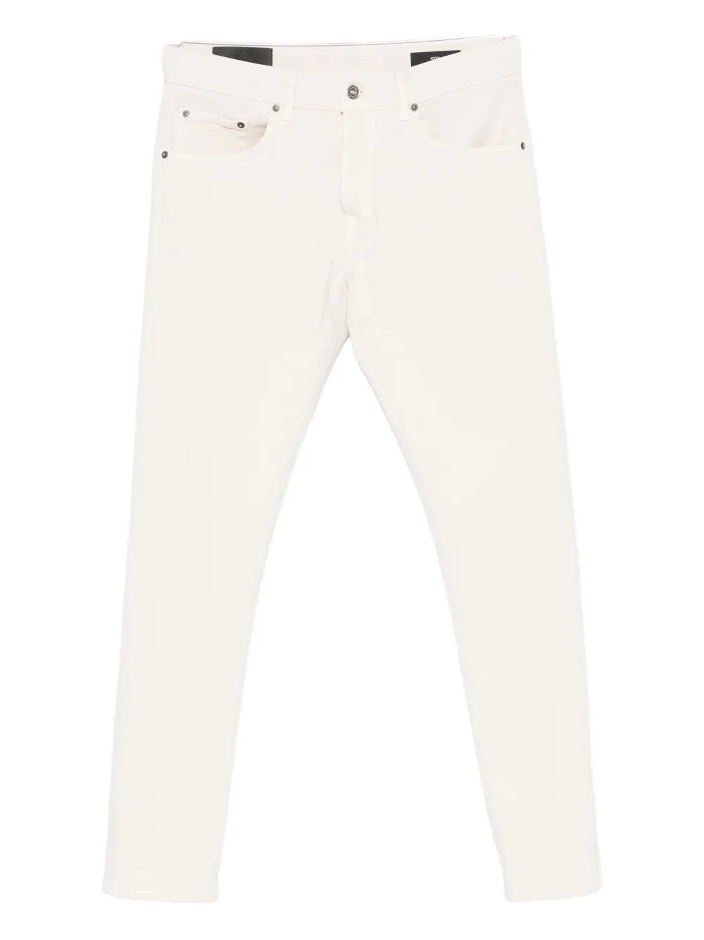 DONDUP logo-lettering trousers | White | Image 1