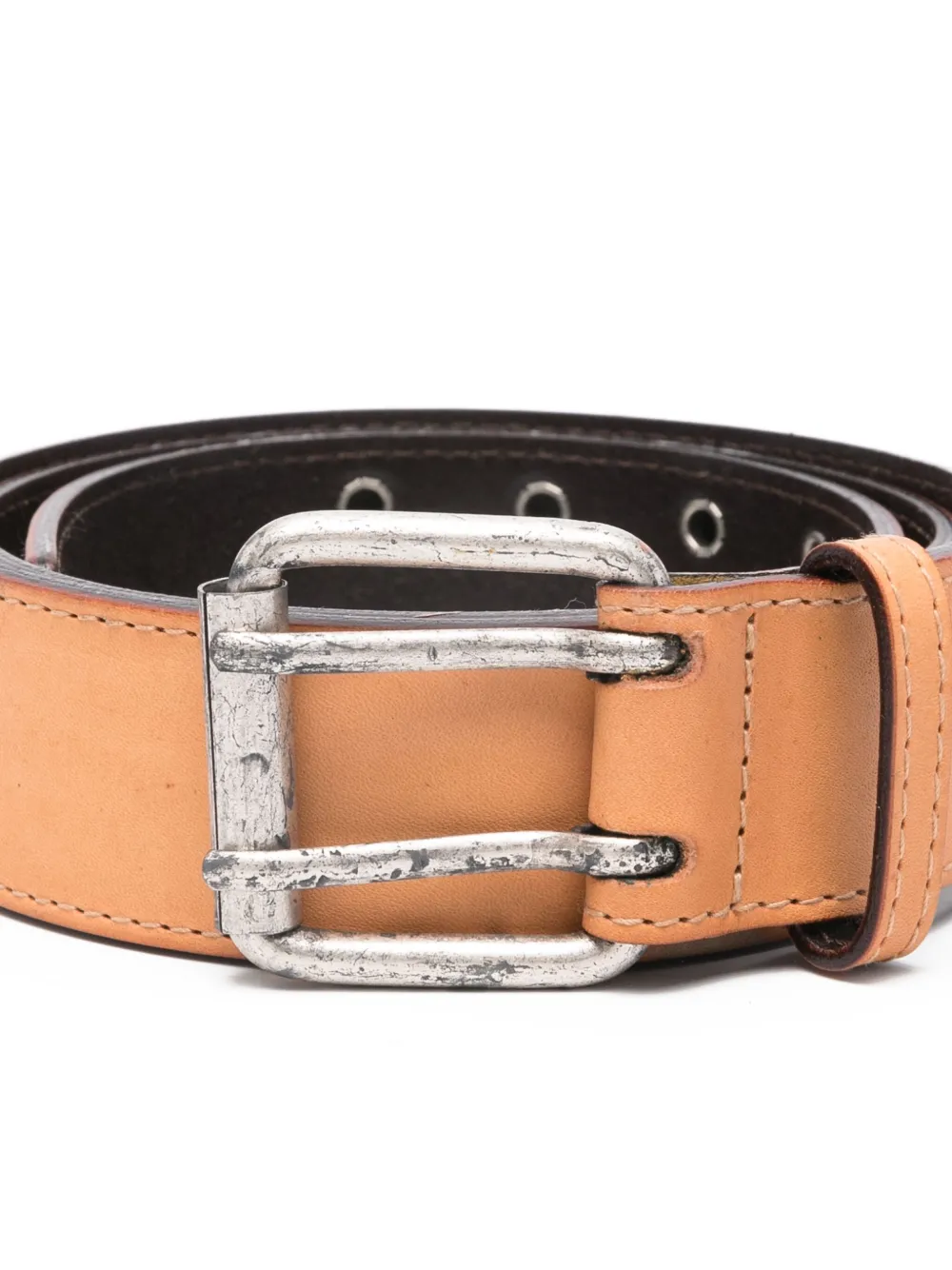  Romeo Gigli Pre-owned 1990s Leather Belt - Orange 