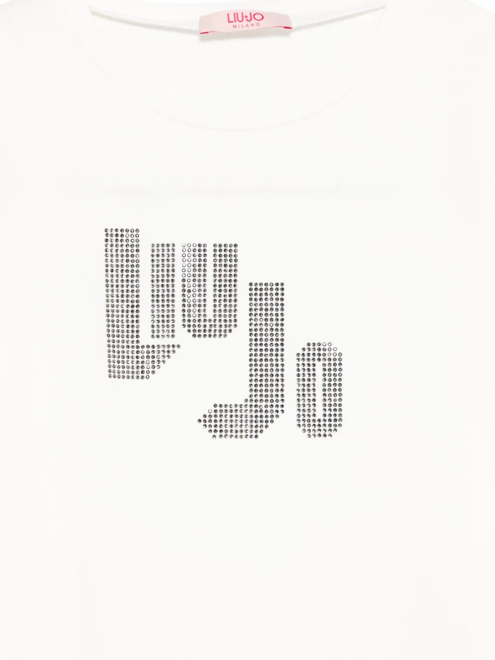 LIU JO Verfraaid T-shirt met lange mouwen Wit