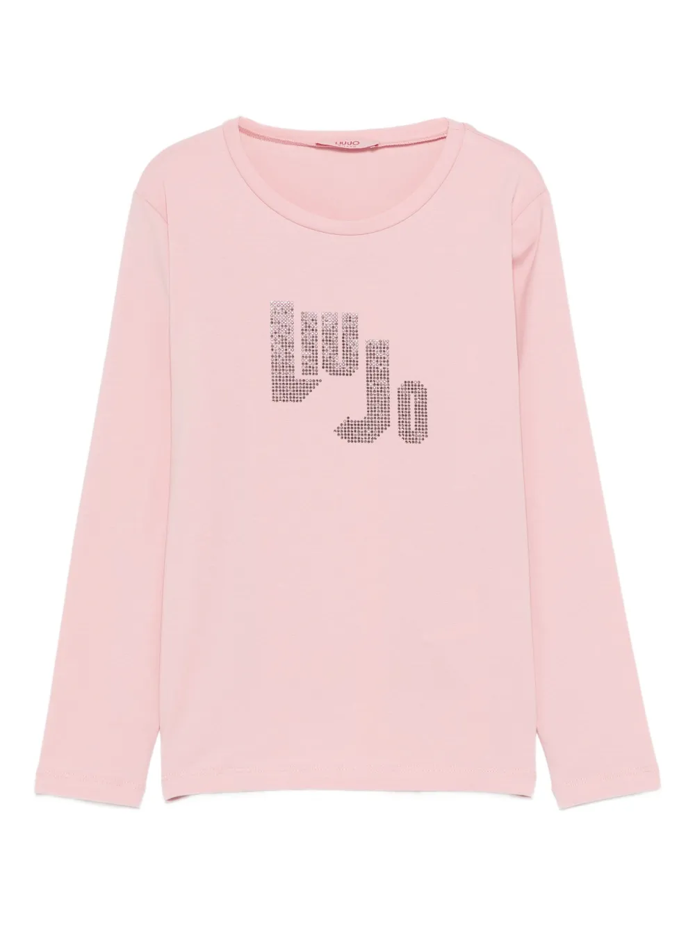 LIU JO logo-embellished long-sleeve t-shirt | Pink | Image 1