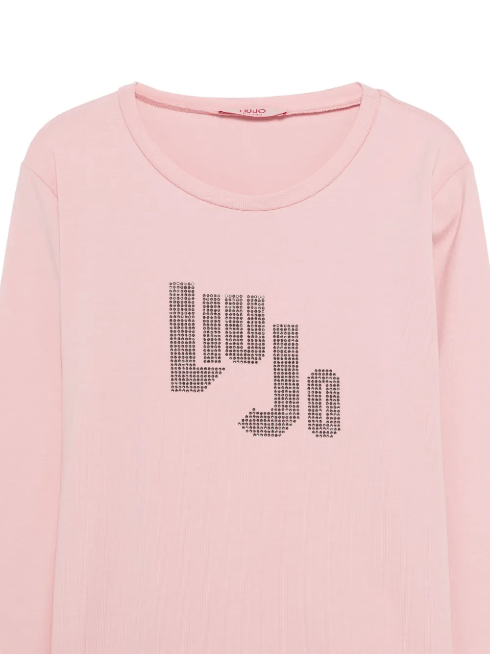 LIU JO T-shirt met logo en lange mouwen Roze