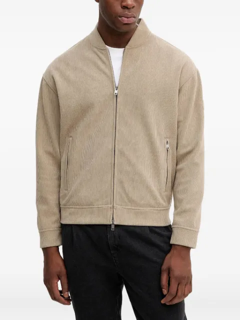 LIU JO corduroy-texture zip-up jacket
