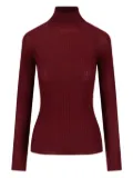 SA SU PHI ribbed turtleneck sweater - Red
