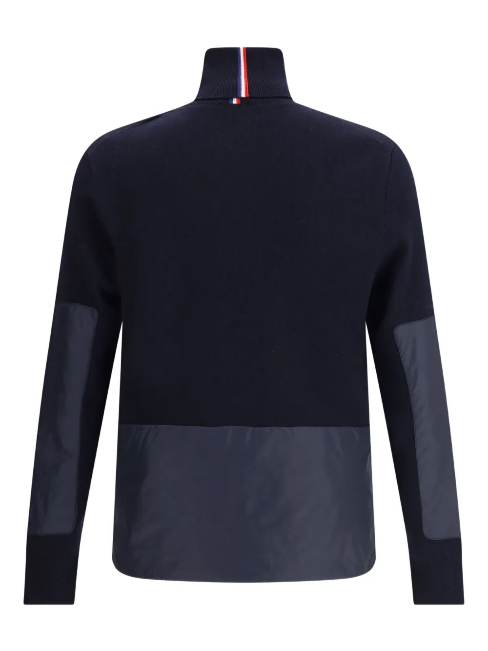 Moncler Grenoble panelled roll-neck sweater - Blauw