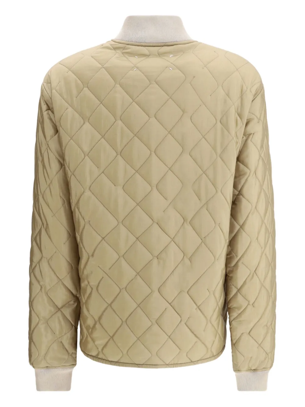 Maison Margiela Quilted Snap-button Bomber Jacket In Neutral