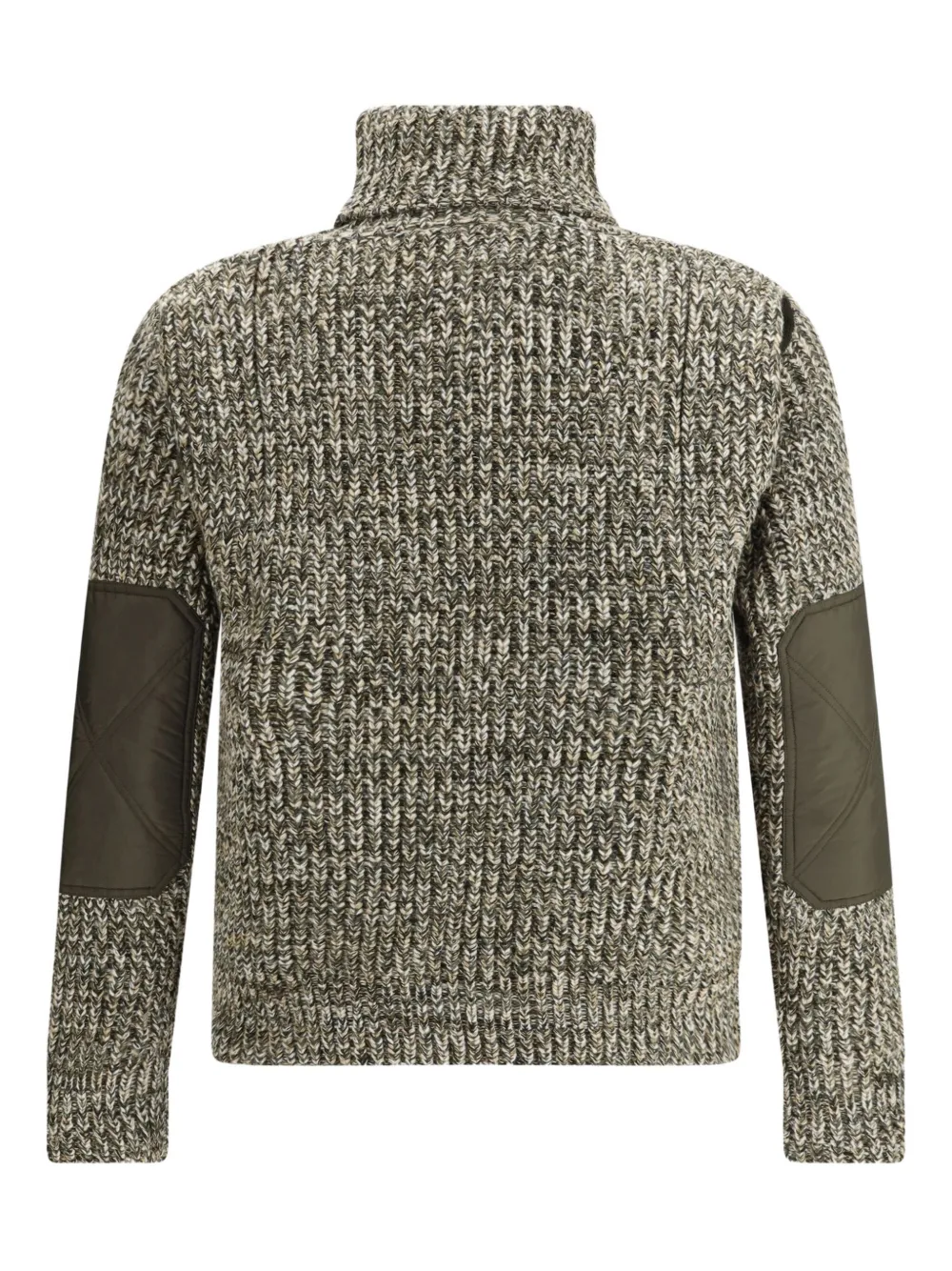 Moncler Grenoble zip pocket elbow patch sweater - Groen