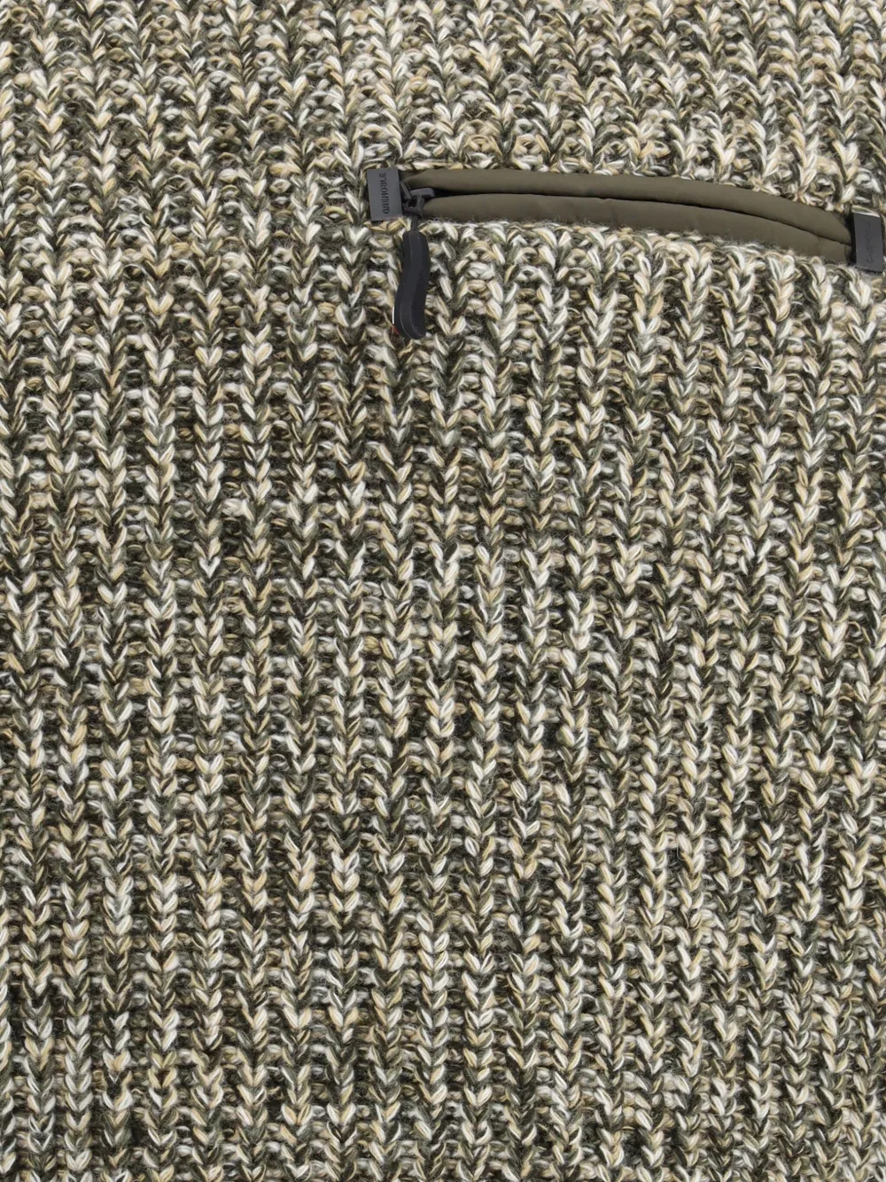 Moncler Grenoble Trui met elleboogpatch en ritszak Groen