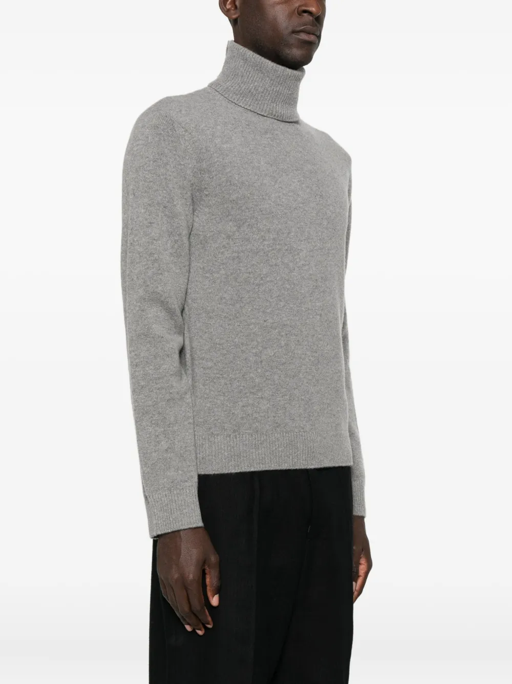 Mm6 Maison Margiela Roll-neck Sweater In Gray