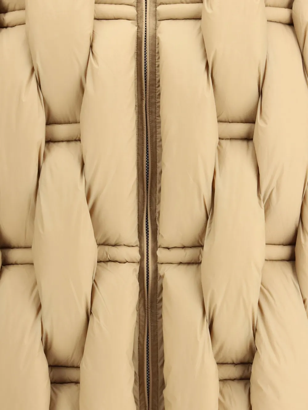 RAXXY Geweven donsjack met capuchon Beige