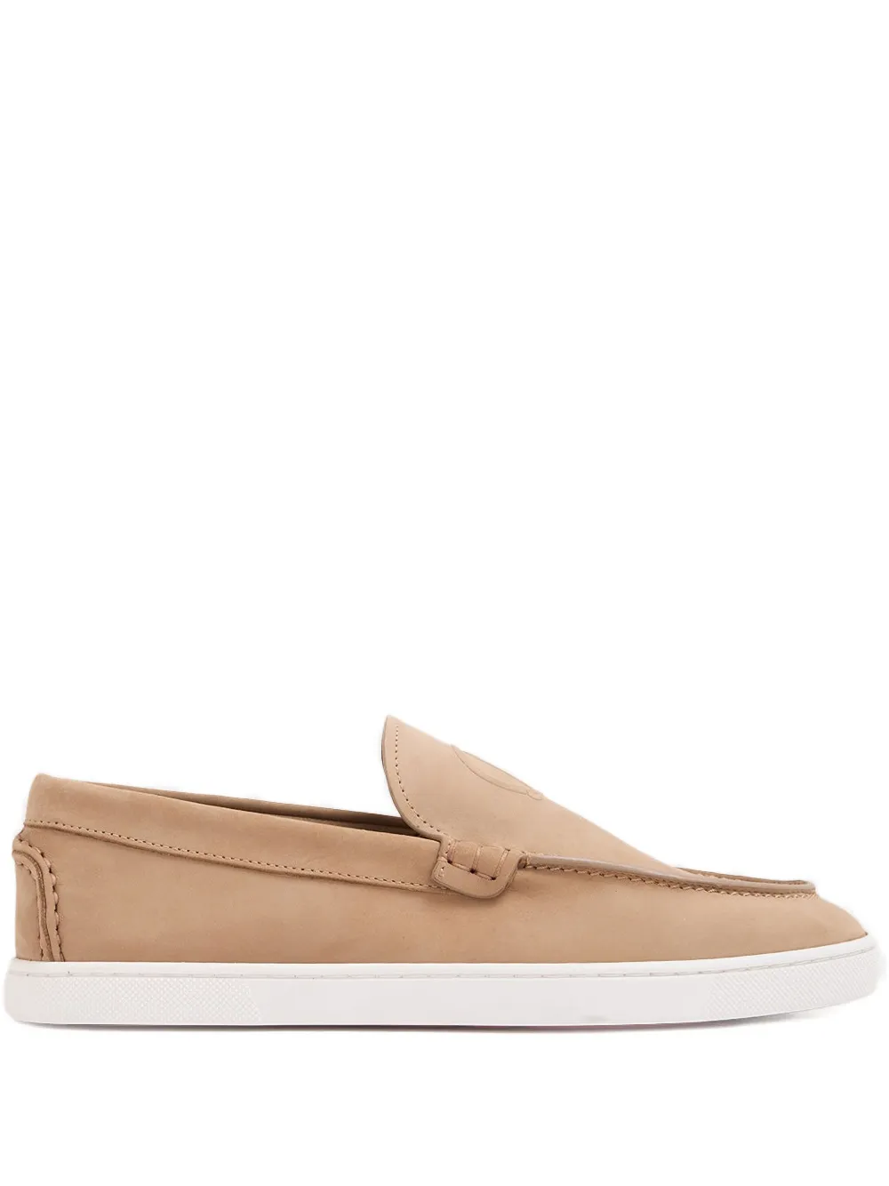 Christian Louboutin Moonboat embossed-logo loafers | Neutrals | Image 1