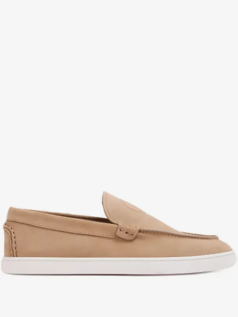 Christian Louboutin Moonboat embossed-logo loafers