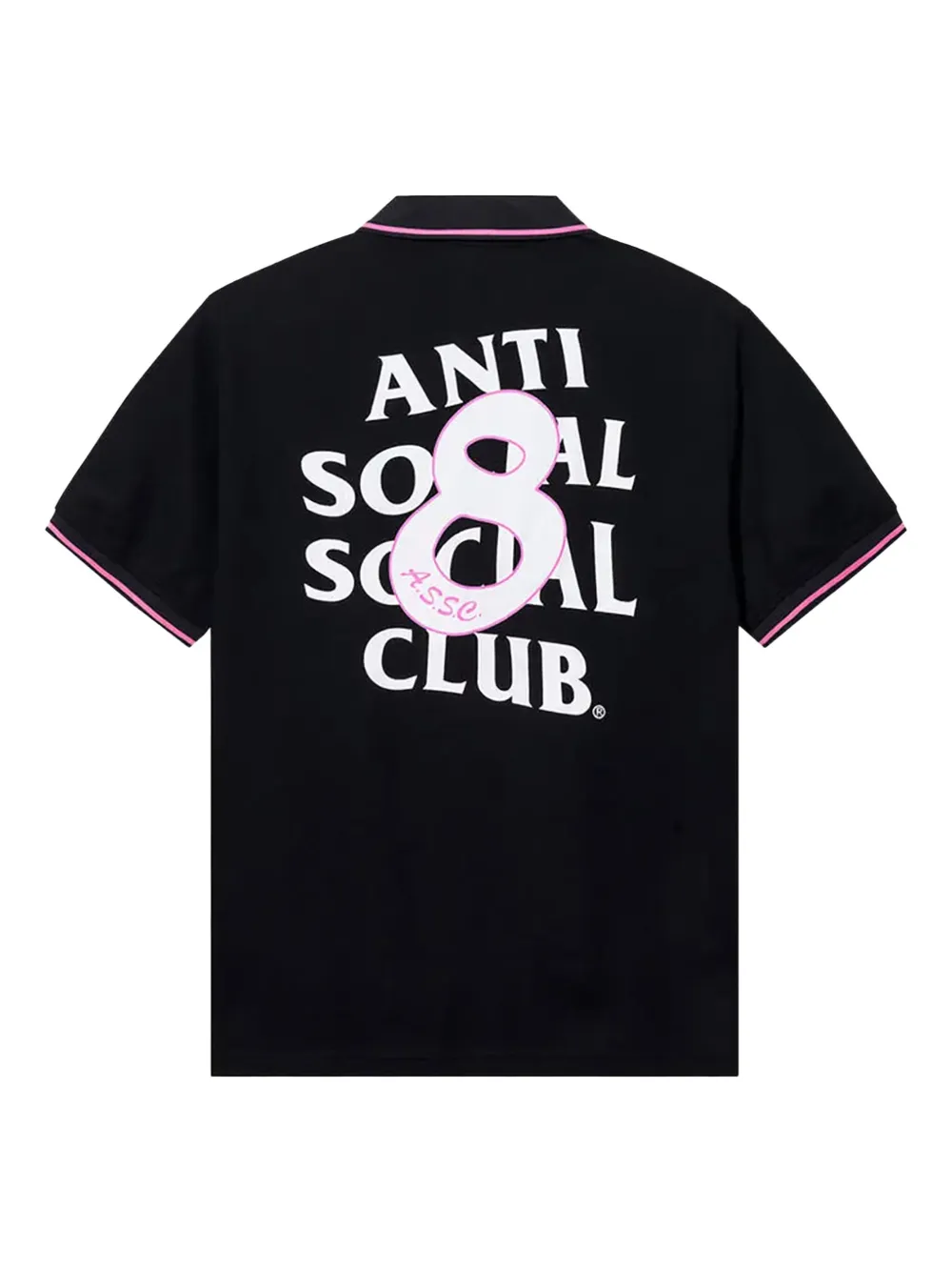 Anti Social Social Club Monegasque polo shirt - Zwart