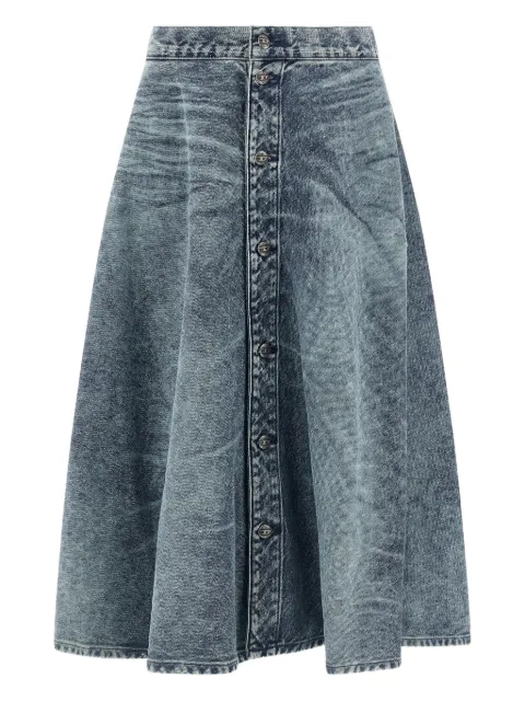 Diesel stone-washed denim skirt