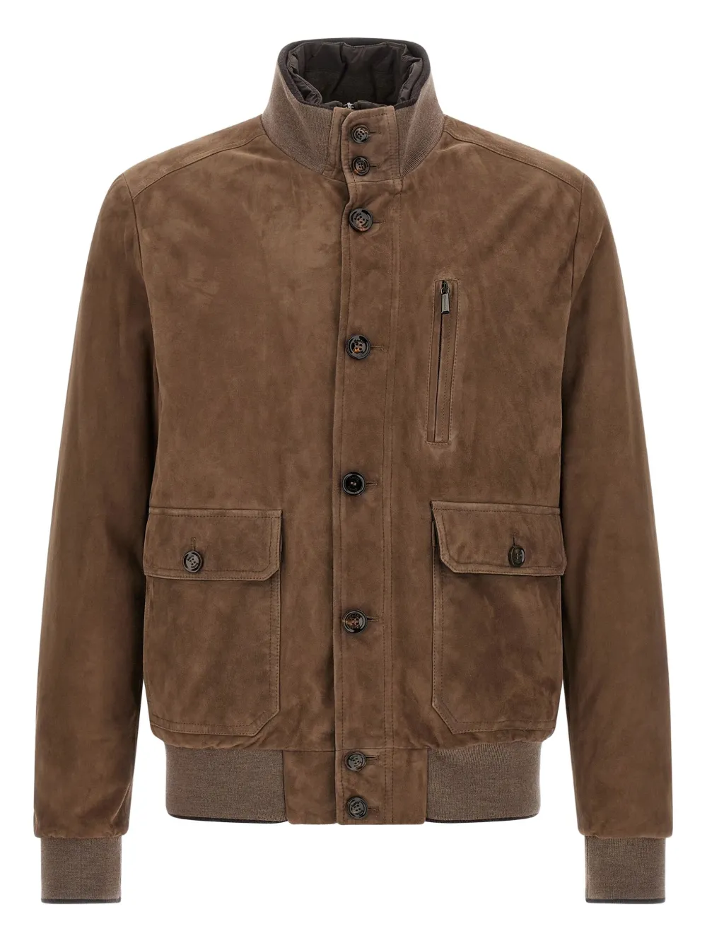 Moorer suede button jacket - ブラウン Moorer suede button jacket - ブラウン