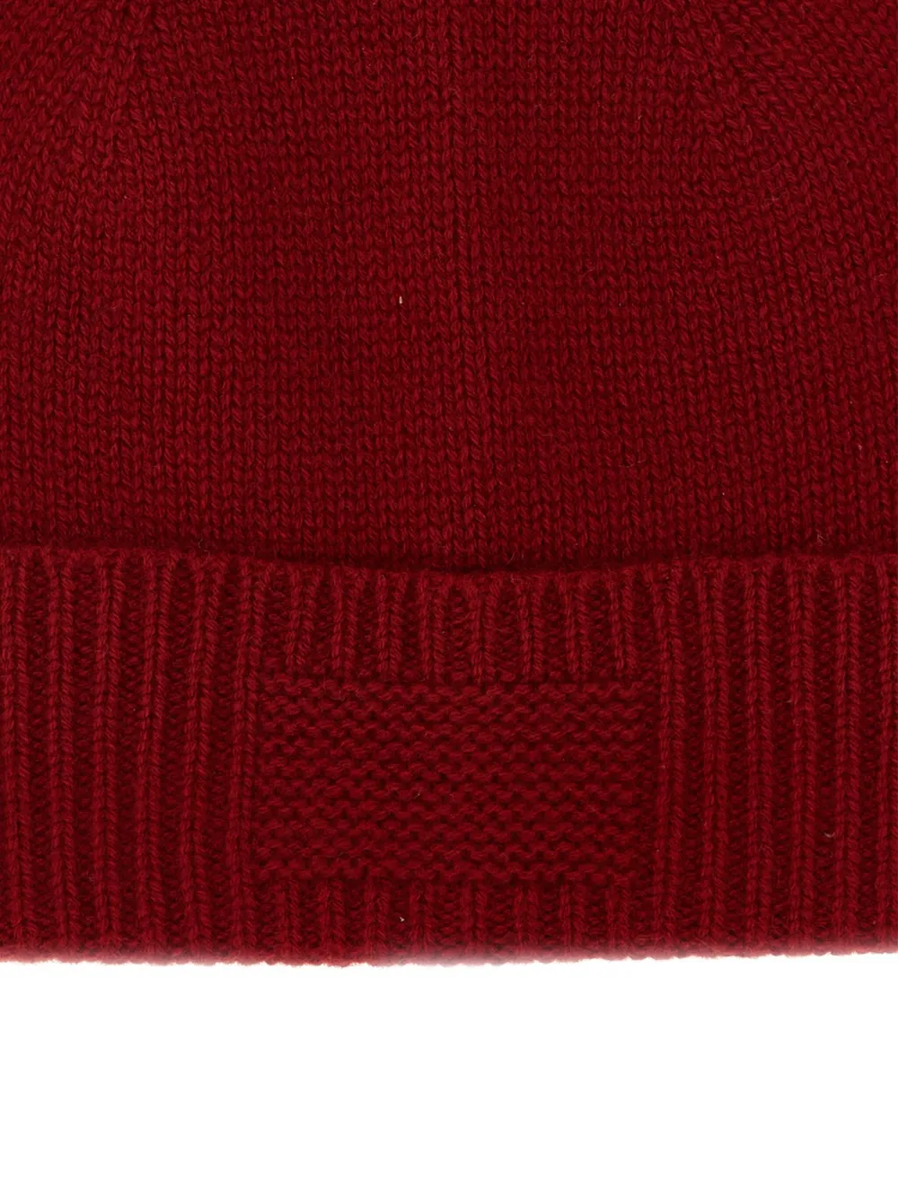 Guest In Residence Ribbed-cuff Cashmere Beanie In Red