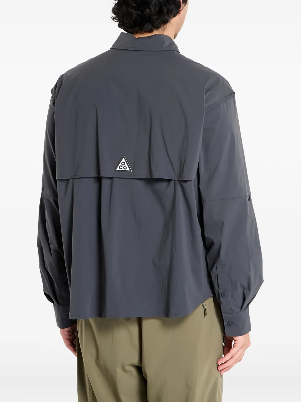 Nike Orb Weaver Multiple-pocket Shirt In Gray