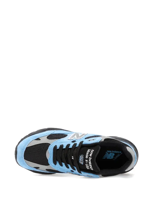 New Balance 993 スエード スニーカー | ブルー | FARFETCH JP