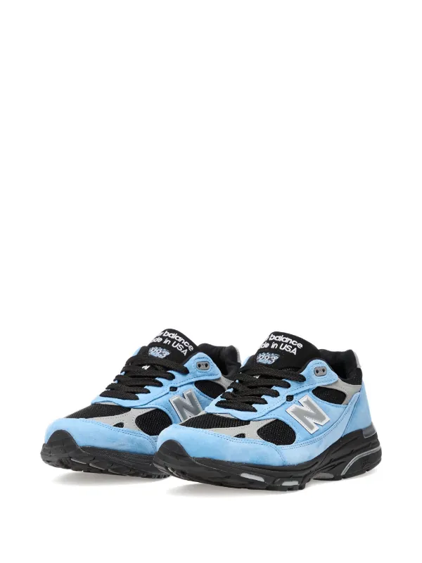 newbalance  オーダーメイド ブルー スエード New Balance 993 スエード スニーカー | ブルー | FARFETCH JP