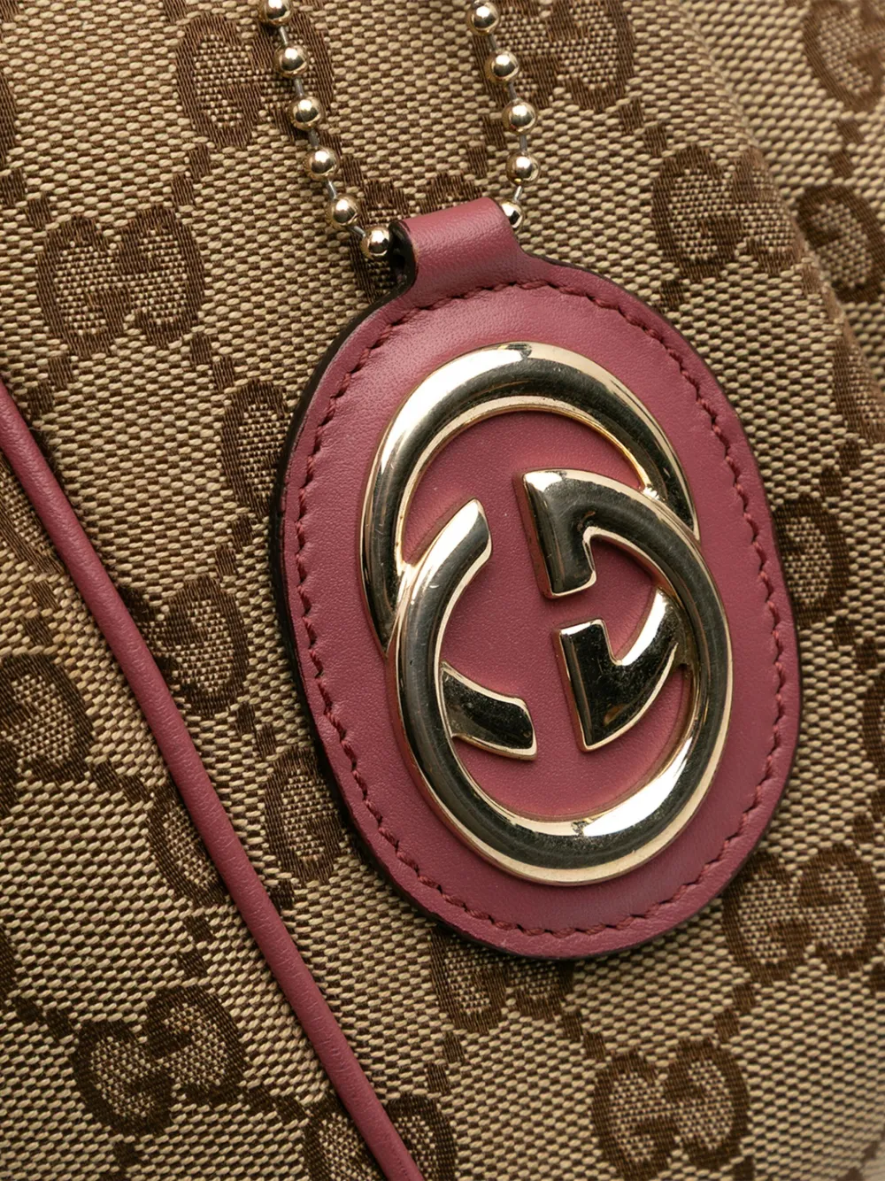 Pre-owned Gucci 2016-2025 Medium Gg Canvas Sukey Tote Bag In Brown