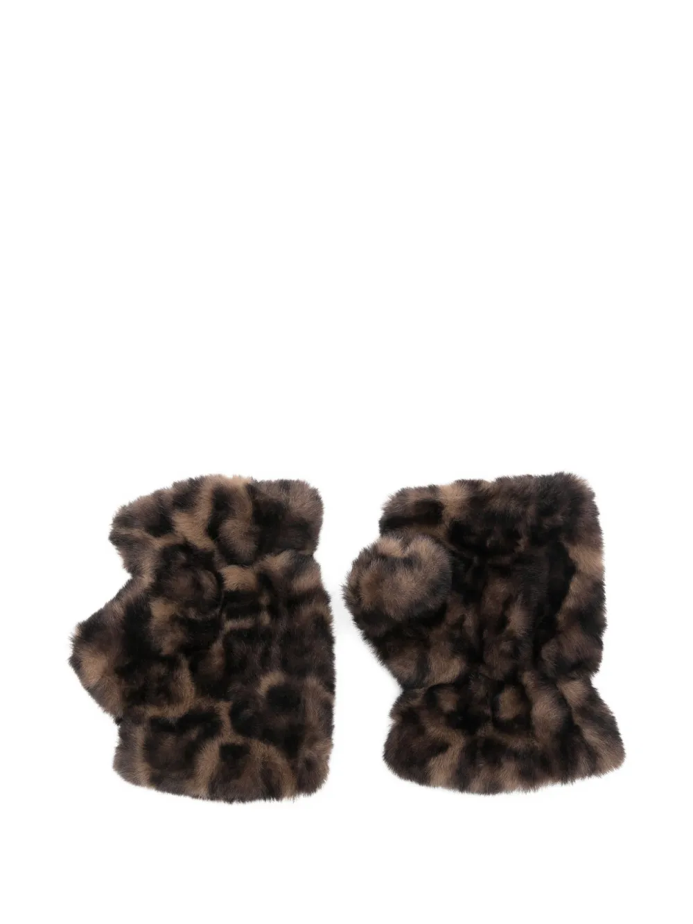 Apparis Ariel leopard-print fingerless gloves | Image 2
