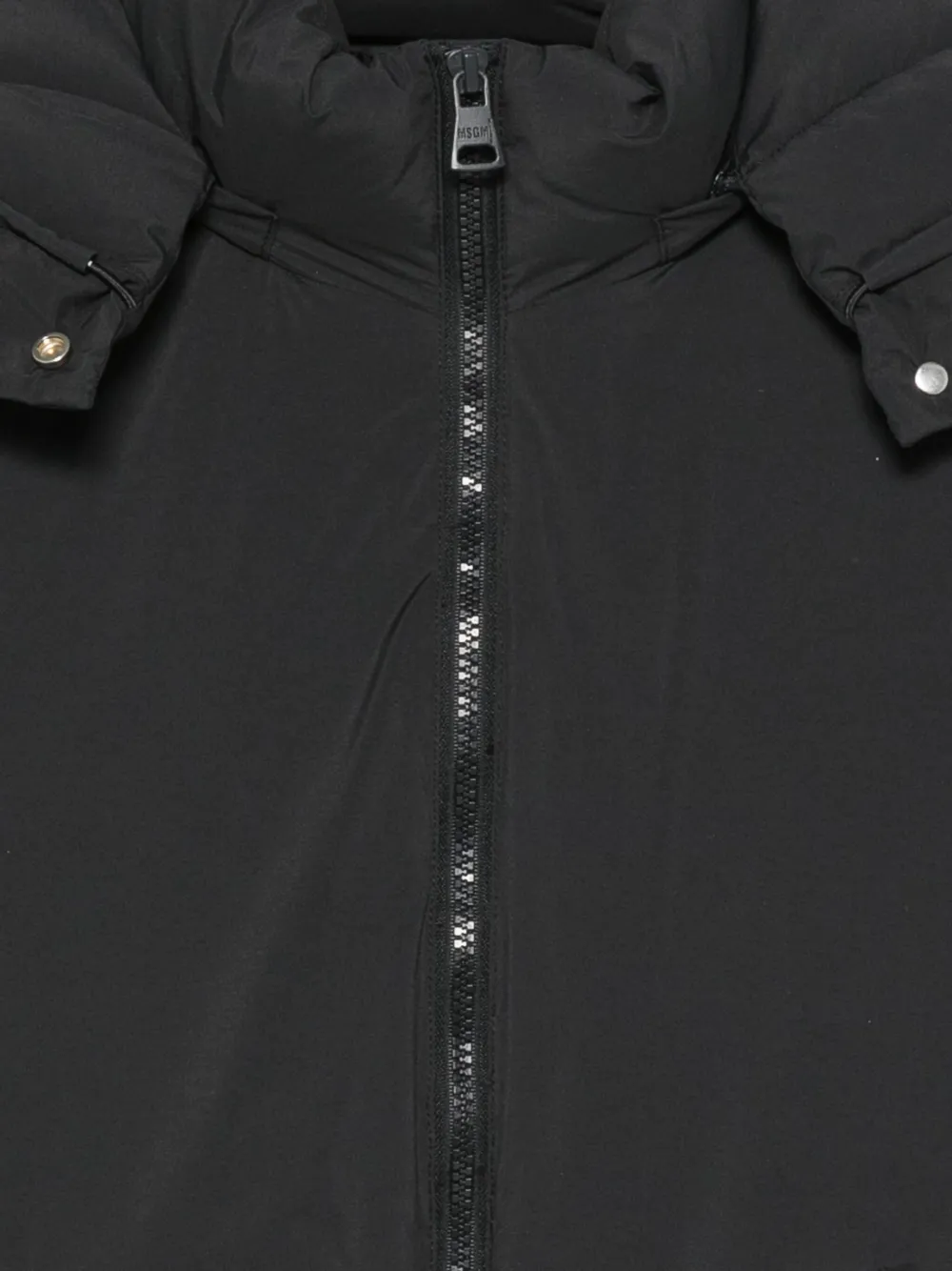 MSGM Kids Jack met capuchon en rits Zwart