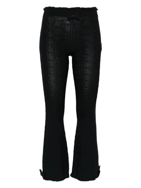 Balenciaga bow ruffled trousers