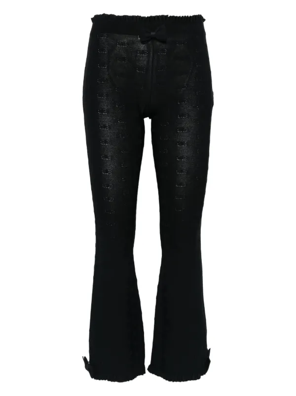 Balenciaga Bow Ruffled Trousers in Black